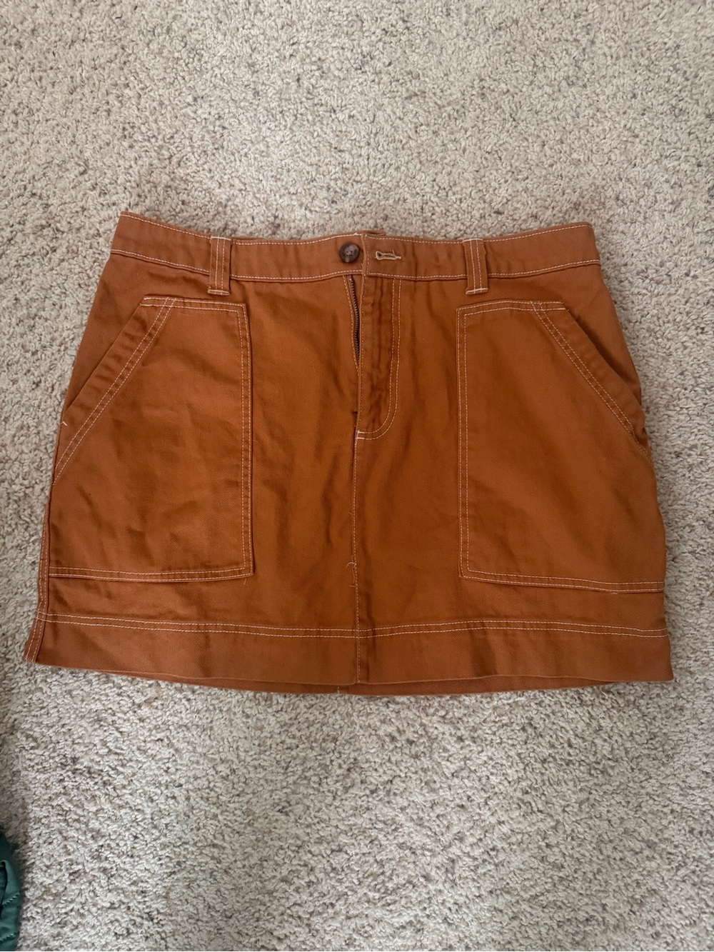 Old Navy Rust Brown Utility Mini Skirt